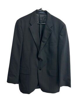 Chaps Ralph Lauren 42R Mens Black Wool Blazer Sport Coat Vintage Old Money